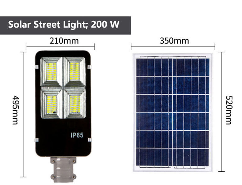 300W 400W IP65 водонепроницаемый алюминиевый солнечный светодиодный уличный фонарь с дистанционным управлением и столбом