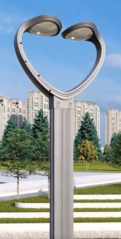 Наружный светодиодный садовый фонарь с сигналом о дневном свете 6000K и алюминиевым столбом